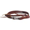 Professional's Choice Burgundy Roping Rein With Waterloops