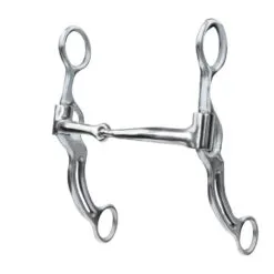 Professional's Choice Skinny Snaffle 7" Double Bar Swept Back Bit