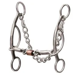 Professional's Choice Futurity Bit 6-1/2" Three Piece Smooth Snaffle Bit