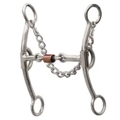 Professional's Choice Derby Bit 6.75" Three Piece Smooth Snaffle Bit