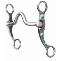 Professional's Choice Turquoise Dot Shank Medium Port Bit