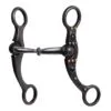 Professional's Choice Black Dot Shank Snaffle Bit -Professional Choice Shop pcb 145 bla 1